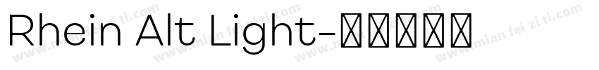 Rhein Alt Light字体转换